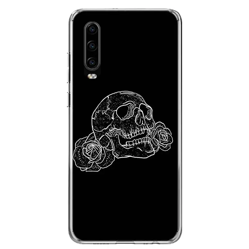 Жуткий Череп Забавный Танец скелет крышка чехол для телефона для huawei P30 P20 Коврики 30 20 10 Pro P10 Lite P Smart Z+ корпус под плетенную сумку Ca - Цвет: TW205-6