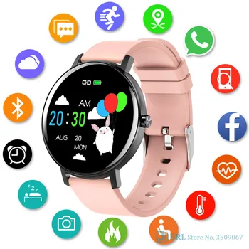 

Round Touch Smart Band Men Women Smart Bracelet Fitness Tracker For Android IOS Smartband Full Touch Wristband Smart Wrist Band