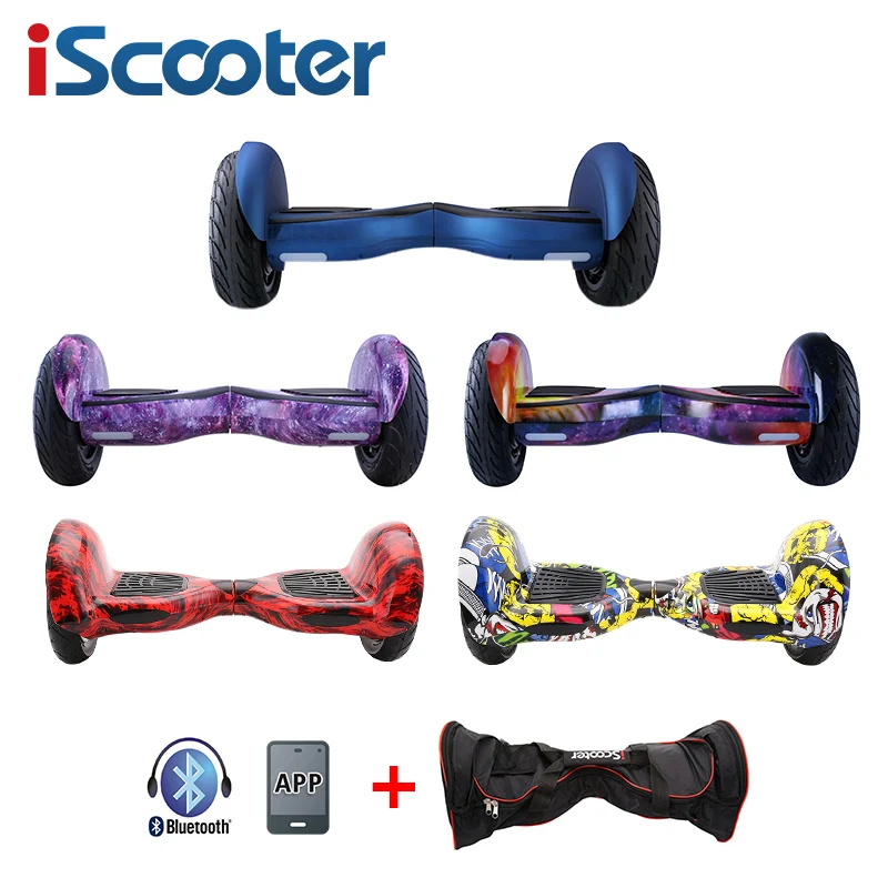 

10 inch With App Smart Electric Scooter Self Balancing Scooter Electric Hoverboards with Bluetooth Speaker Carry Bag