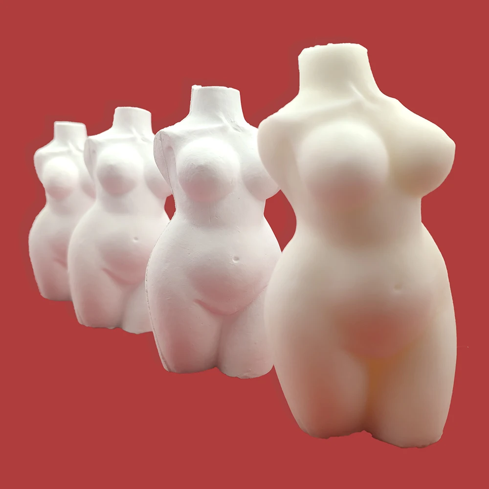 Moldes de adornos de soporte de cuerpo 3D Molde de silicona de cuerpo desnudo de mujer Adornos de soporte de cuerpo 3D Moldes de resina Moldes d Molde de fundici/ón de silicona de estatua de cuerpo