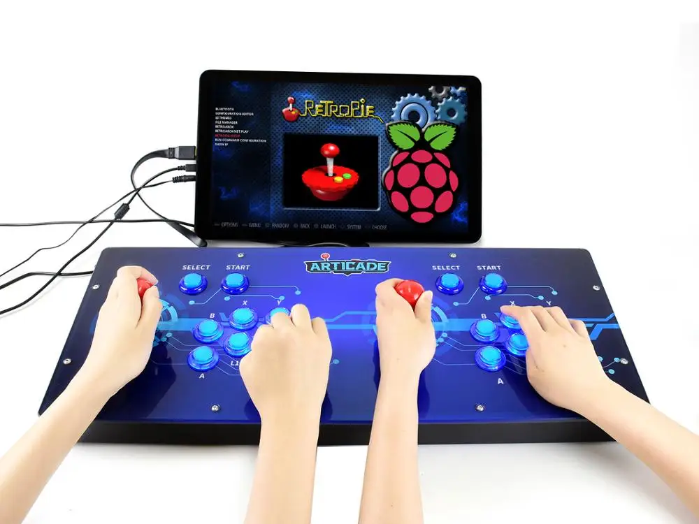 Waveshare Arcade C 2p Arcade Console Powered By Raspberry Pi 2 Players Demo Board Aliexpress