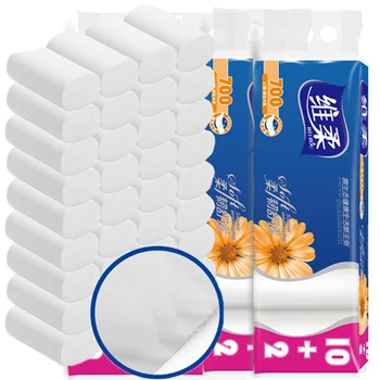 

12 Rolls 4 Layers Thickened No Core Roll Paper Home Bath Hotel Toilet Roll Paper Tissue Towels