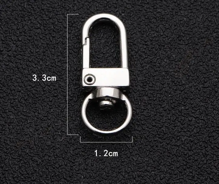 10pcs Metal Painted Colorful 12x33mm Rotatable Lobster Clasp Dog