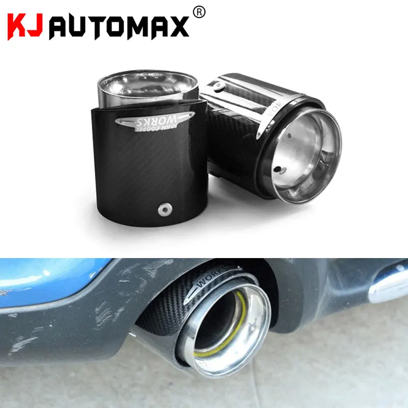 KJAUTOMAX для Mini Cooper R55 R56 R60 R61 F54 F55 F56 отделка выхлопной трубы из углеродного