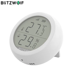 BlitzWolf BW-IS4 ZigBee LCD Screen Smart Home Temperature Humidity Sensor Thermometer Hygrometer Smart Remote Control Sensor 1 item image
