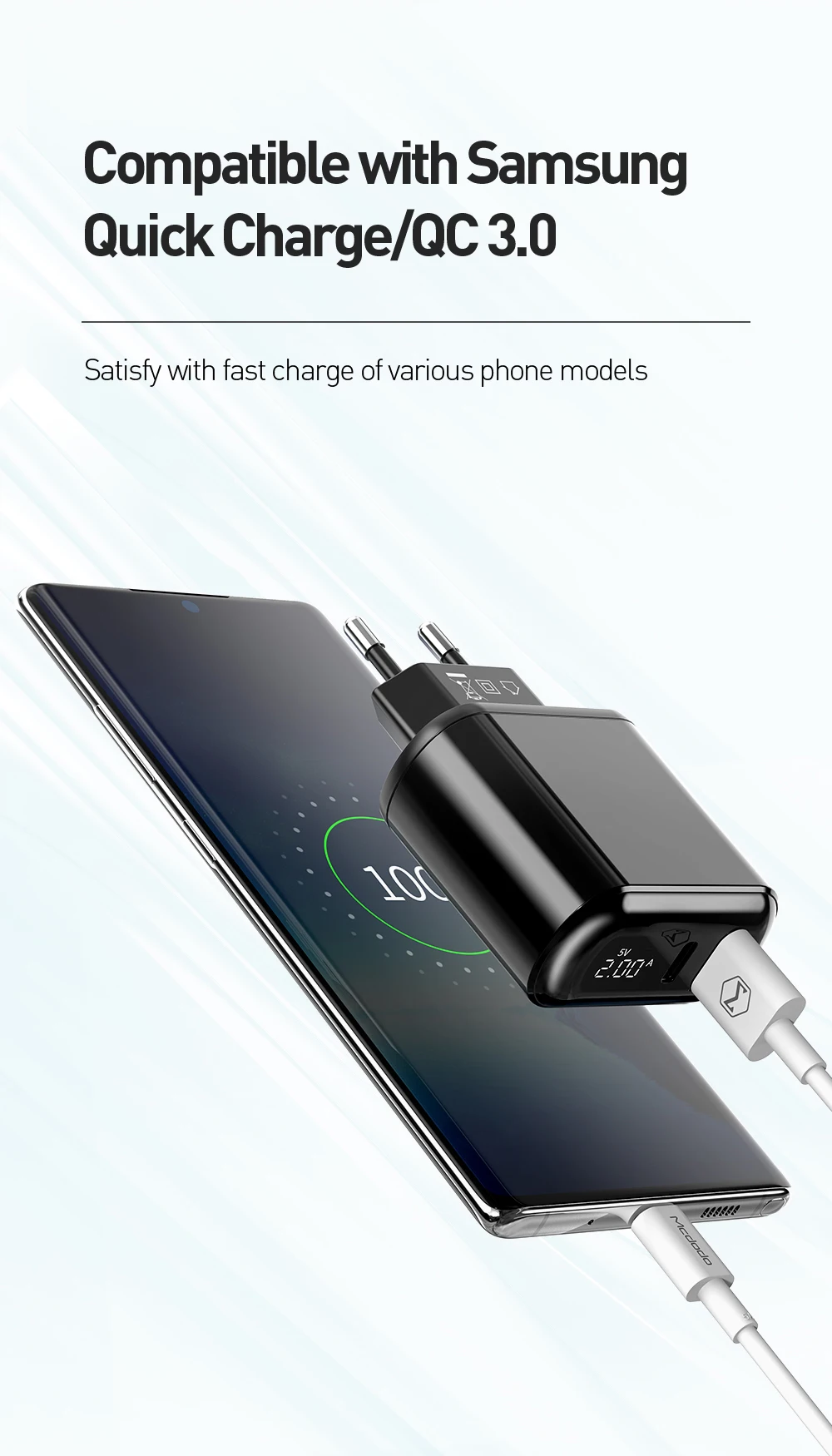 Быстрая зарядка 3,0 USB зарядное устройство светодиодный дисплей QC 4,0 PD Быстрая зарядка зарядное устройство для мобильного телефона для iPhone Xiaomi samsung huawei