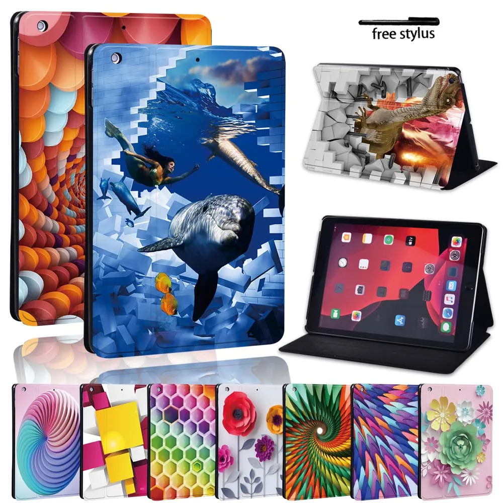 

Tablet Hard Shell for Apple Ipad 8 2020 8th Generation 10.2 Inch Leather Stand Folio Durable Shockproof Tablet Cover Case