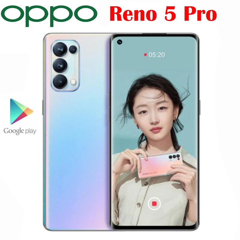 New Official Original Oppo Reno 5 Pro 5g Smartphone Dimensity 1000 6 55inch Oled 64mp Camera 4350mah 65w Super Vooc Android 11 Cellphones Aliexpress