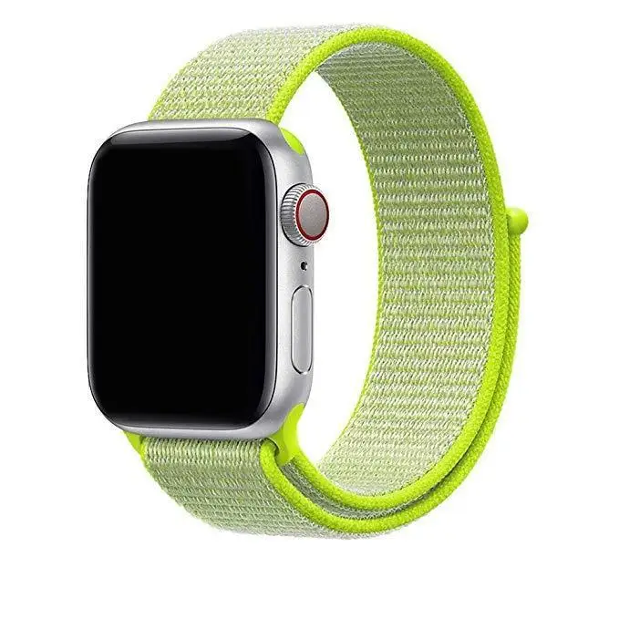 Flash Light Ремешок для часов Apple Watch 38 мм 42 мм нейлоновый мягкий дышащий сменный ремешок для iWatch Band 40 мм 44 мм спортивная серия 5 4 3 2 1 - Цвет ремешка: Flash Light