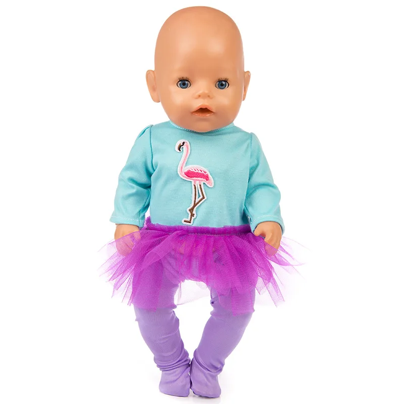 15 Стильная Одежда для куклы 43 см, лучший подарок на день рождения для детей(продается только одежда - Цвет: Розовый