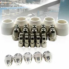 

25 Pcs Plasma Cutting Machine Torch P80 Welding Nozzles Wear Parts Set