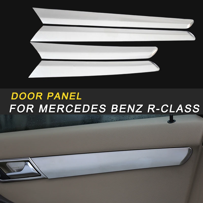 

Car Door Gate Handle Decoration Chrome Cover Trim Frame Sticker Interior Accessory For Mercedes Benz R-Class 2014-2017