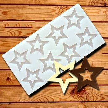 

Hot DIY 3D Star Shape Silicone Mold Cake Decorating Tools Cupcake Silicone Mold Chocolate Mould Decor Muffin Pan Baking Stencil