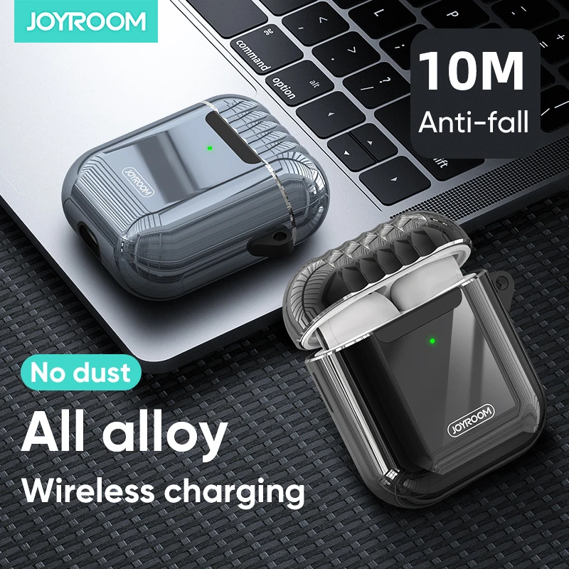 JOYROOM металлический чехол для наушников sillicone защитный чехол для airpods1/2