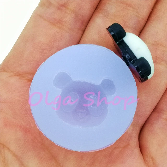 Dyl991 18,4 Mm X 15,8 Kawaii Panda Szilikon Penész Gyanta Agyag Gyűrű Nyaklánc Medál Diy Kézműves Fondant Dekoráció Cukorka Csokoládé - Image 3
