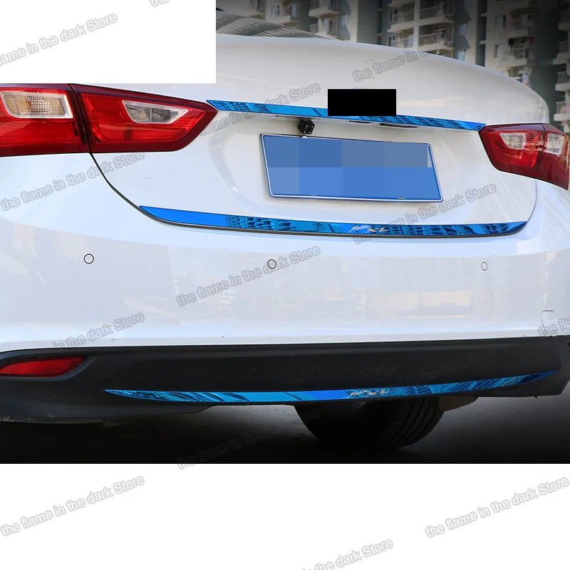 Полоса багажника из нержавеющей стали Lsrtw2017 для Chevrolet Malibu 2016 2017 2018 2019 2020