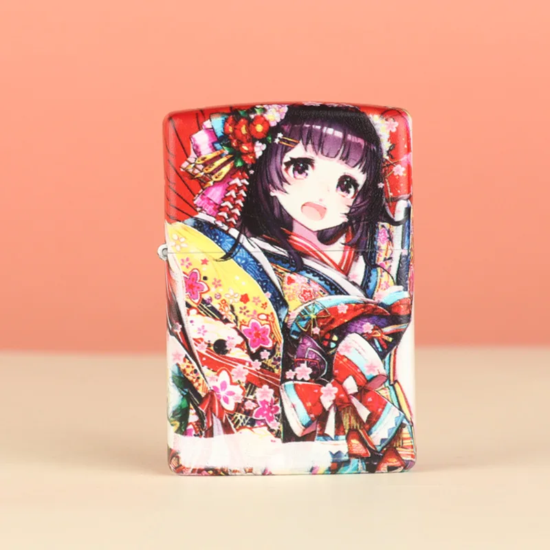 

Free shipping windproof Japanese kerosene lighter color printing sweetheart a man's gift