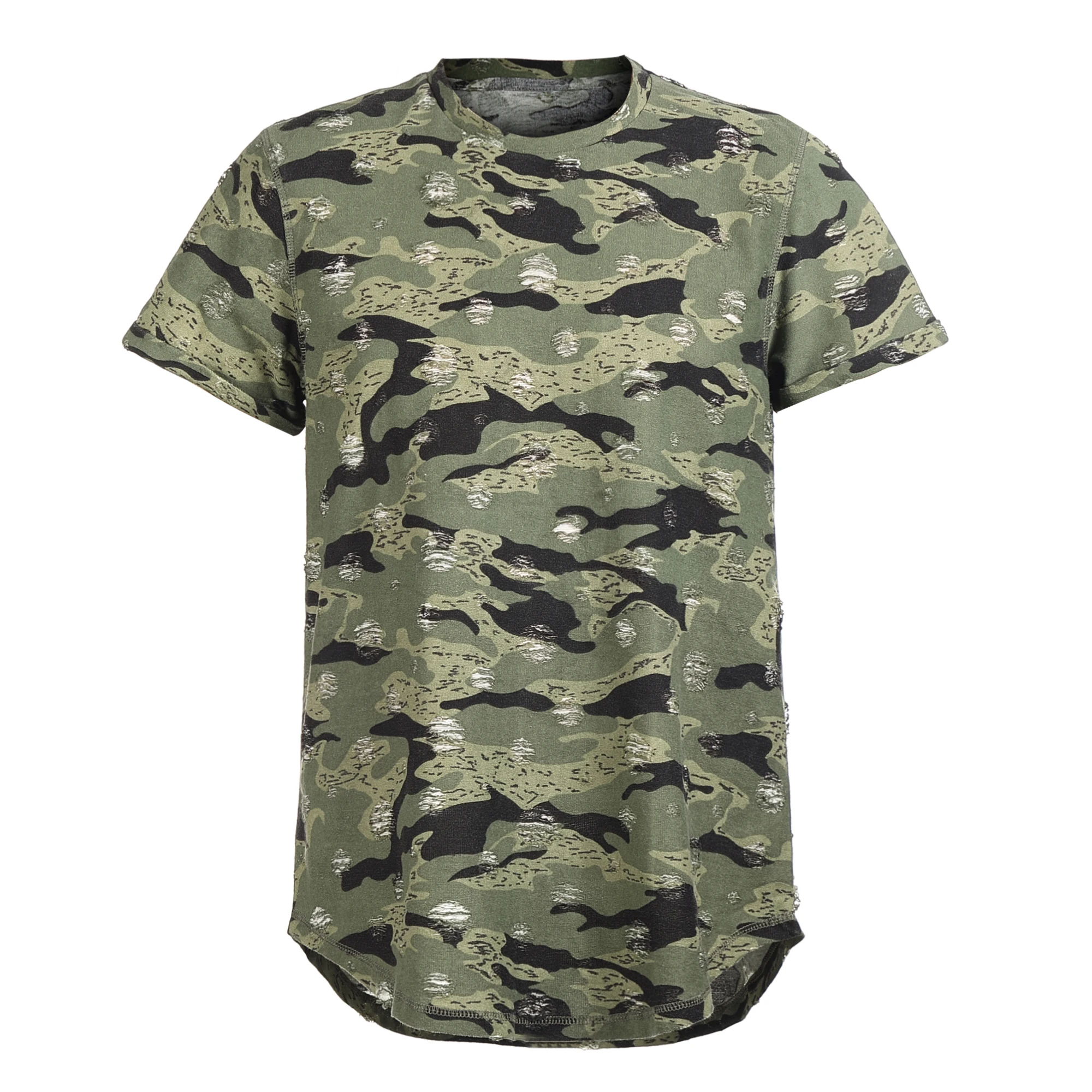 NEGIZBER 2019 New Top Tees Men Fashion Casual 100 Cotton Camouflage Print T Shirt Men Slim Fit Short Sleeve Funny T-Shirt Men