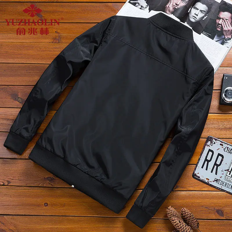 Deals LINGDENG 2019 Mens Jackets Spring Autumn Casual Coats Bomber Jacket Slim Fashion Male Outwear Mens Brand Clothing 6XL SA585