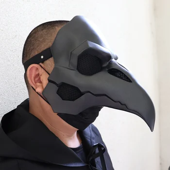 

Plague Doctor Cosplay Steampunk Bird Crow Mask Fancy Dress PVC Masks Halloween