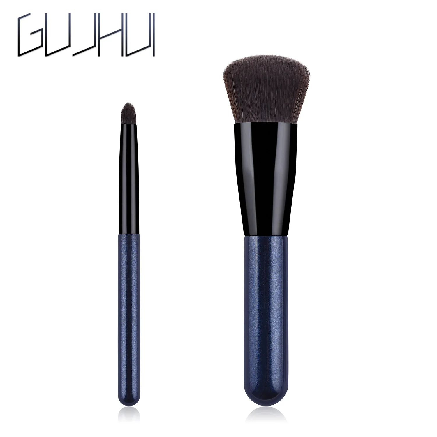 

2Pcs Nylon Brush Flat Foundation Brush Make-up Brushes Cosmetic Face Powder Brush For Makeup Beauty Tool Blush