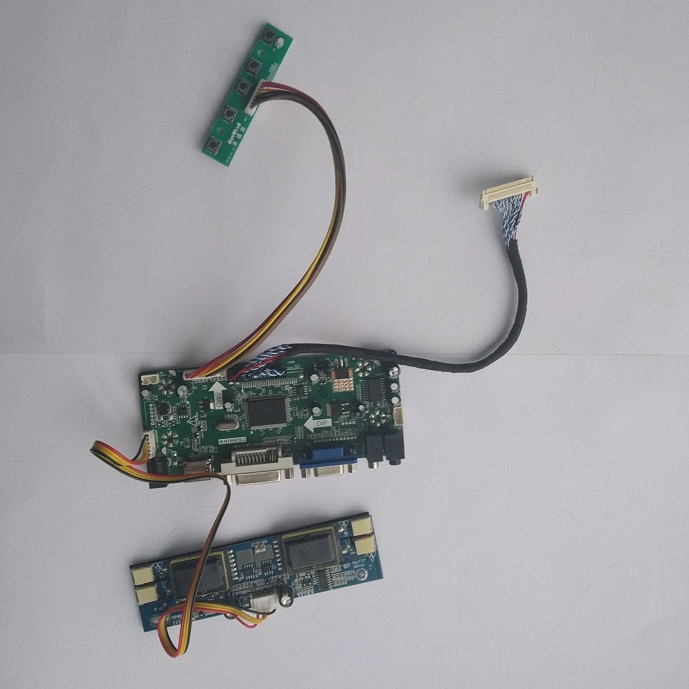 Комплект для LM230WF1-TLF1 панели экрана плата контроллера VGA DVI 30pin HDMI драйвер 2" LVDS 4 лампы M. NT68676 DIY 1920X1080
