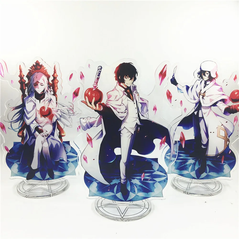 

Anime Bungou Stray Dogs Atsushi Nakajima Dazai Chuya Ryunosuke Acrylic Stand Figure Desktop Decoration Collection Model Toy Gift