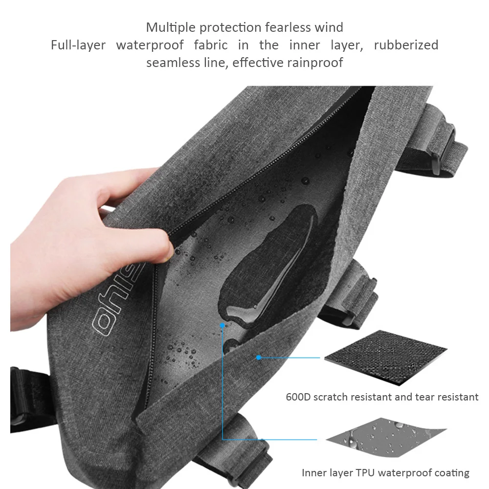 Cycling Bicycle Bags Tube Front Frame Bag Waterproof MTB Road Triangle bag Dirt-resistant Bike Accessories Bags crossbeam bag