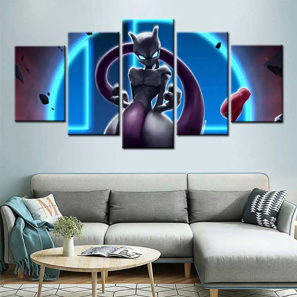 Pokemon Painting Canvas Wall Art Poster