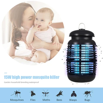 

Shock Type Mosquito Killer Lamp Outdoor Electric Garden Household Flies Bugs Mute Bug Repeller USB Electric Zapper