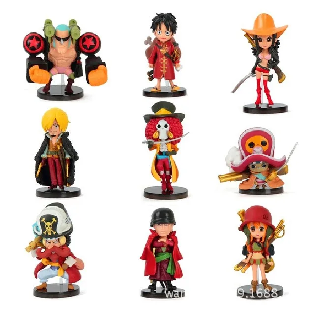 

One Piece Garage Kit Model Movie Filmz Straw Hat Mission Full Set 9-Figure Decoration Doll