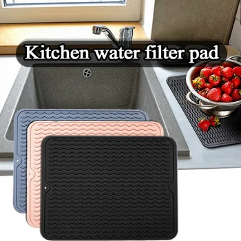 

Large Silicone Dish Drying Mat Table Placemat Heat Resistant Protector Tableware Dishwasher Dish Cup Cushion Pad Dinnerware