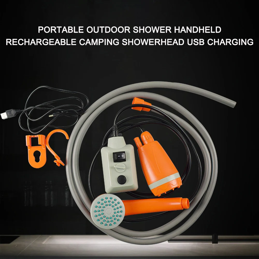 Портативный наружный душ ручной перезаряжаемый Кемпинг Showerhead USB зарядка|Душевая