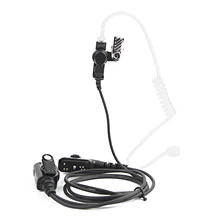 Casque de Surveillance à Tube acoustique, oreillette avec micro et PTT, pour Radio Hytera PD702 PD780 PD782 PT580H