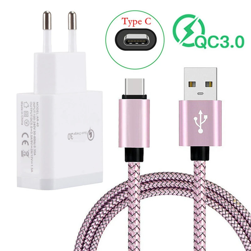 For Samsung A52 QC 3.0 Fast USB Type C Charge Cable Nylon Cord For Xiaomi Redmi 10 Realme 7 8 8i GT 2 Pro Honor 9X Phone charger For Samsung A52 QC 3.0 Fast USB Type C Charge Cable Nylon Cord For Xiaomi Redmi 10 Realme 7 8 8i GT 2 Pro Honor 9X Phone charger