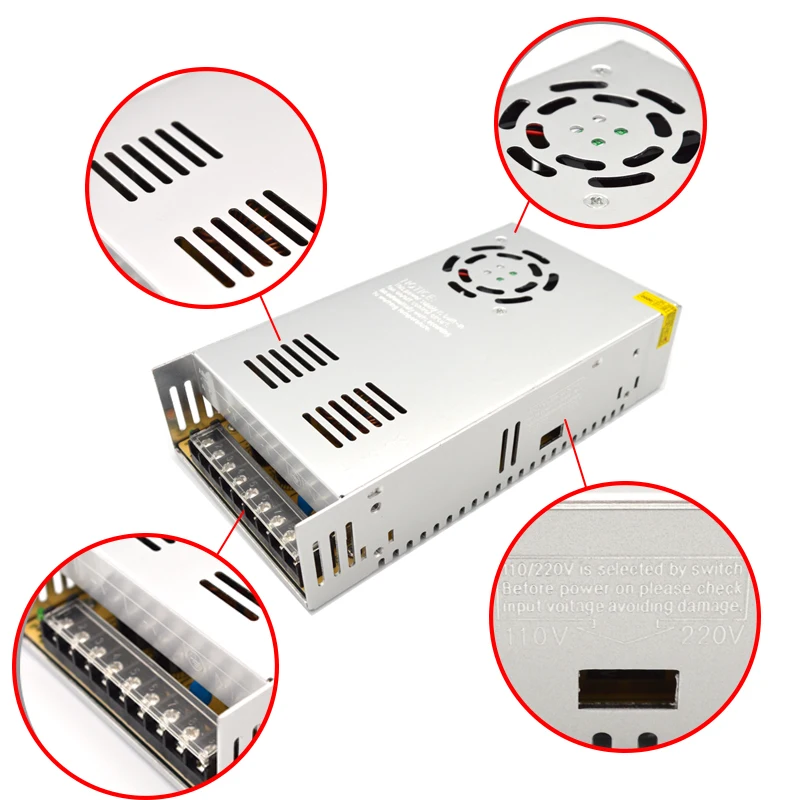 AC 12V 18V 48V Power Supply Transformer 1A 2A 3A 5A 10A 15A 20A 30A Power Supply Adapter 12 Volt 18 Volt 48 Volt For LED Strips (5)