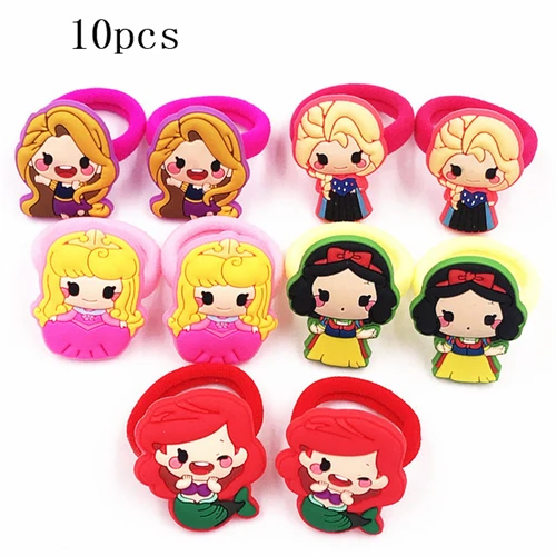 11-10pcs 10 шт./лот, заколки для волос с Микки и Минни, популярные Мультяшные резинки для волос, повязка на голову, рождественские аксессуары для волос для девочек, заколки для волос - Цвет: 11-10pcs