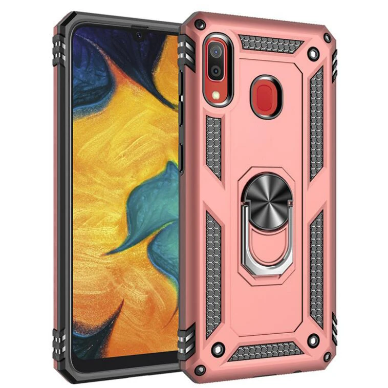 

Sergeant anti-fall mobile phone case magnetic FOR:Samsung A6 A7 A8 A9S A10 A20E A70 M30 A90 A750 ring bracket protective cover