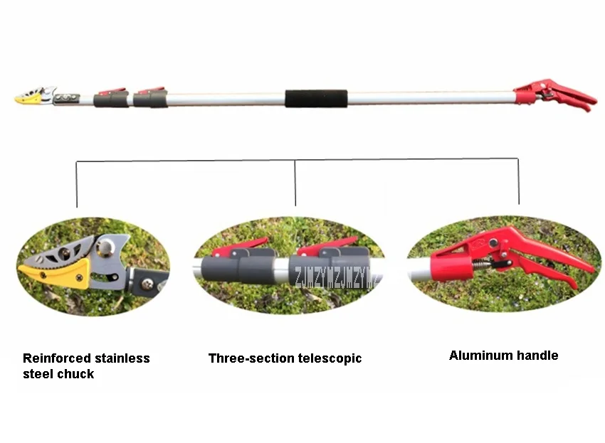 3 метра модернизированные высотные ножницы для нарезки фруктов и овощей, садовые телескопические ножницы для живой изгороди, секаторы для фруктовых деревьев