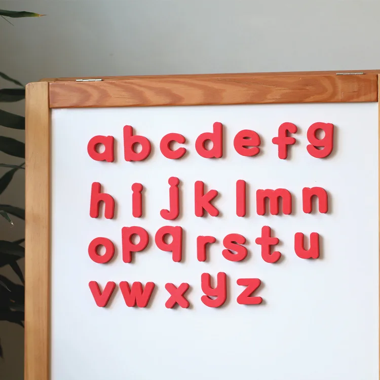 high quality 26 pcs Lowercase letter EVA fridge magnet stickers catoon Children's early education refrigerator magnet
