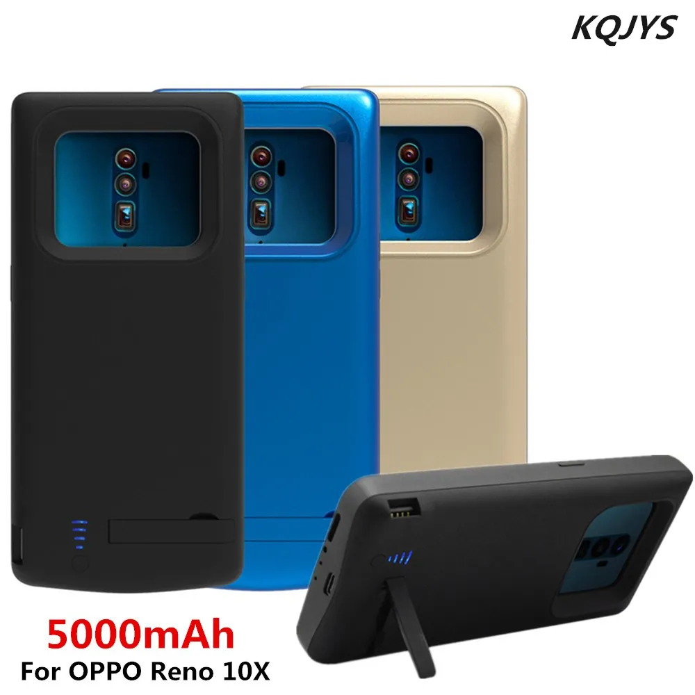

KQJYS 5000mAh External Battery Charger Cases For OPPO Reno10X Battery Case Portable Power Bank Charging Cover Power Case