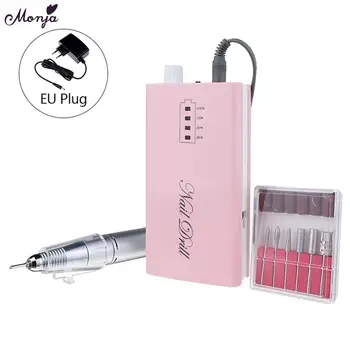 

30000 RPM Portable Electric Nail Drill Machine Rechargeable Electric Nail File Manicure Pedicure Tool Set EU Plug Nail Art Bits