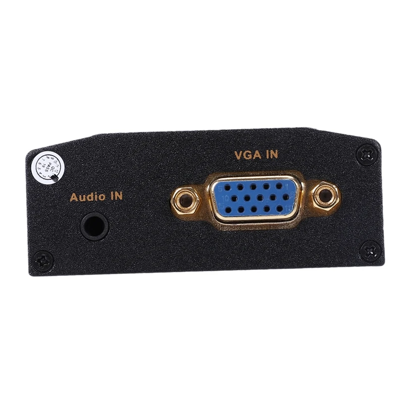 Мини преобразователь из VGA в HDMI с аудио VGA2HDMI 1080P адаптер для проектора ПК ноутбука