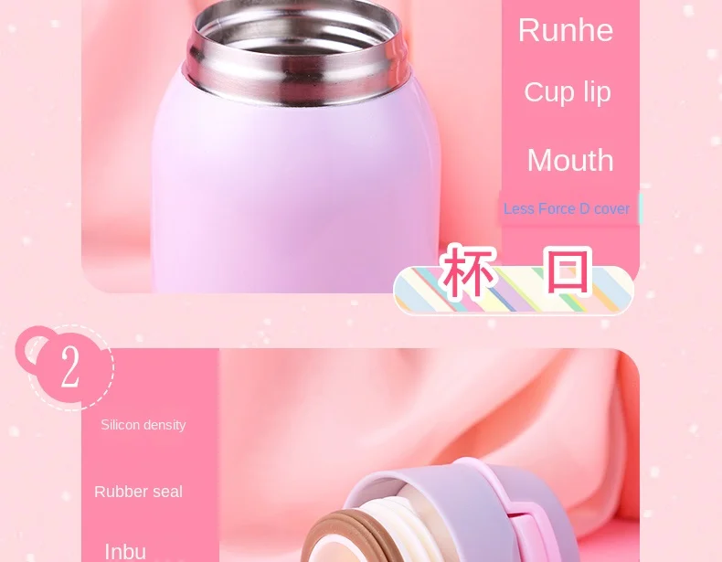 Pupils Vacuum Flask with Straws, Adults, Pregnant Womens Cups, Large-capacity Drinking Straws, Cups, Children Go Out and Carry