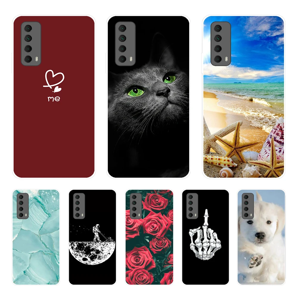 AICEK Cover Per Huawei P Smart 2021 - Custodia In Silicone TPU Nero Sottile - Antigraffio E Antiurto - 3