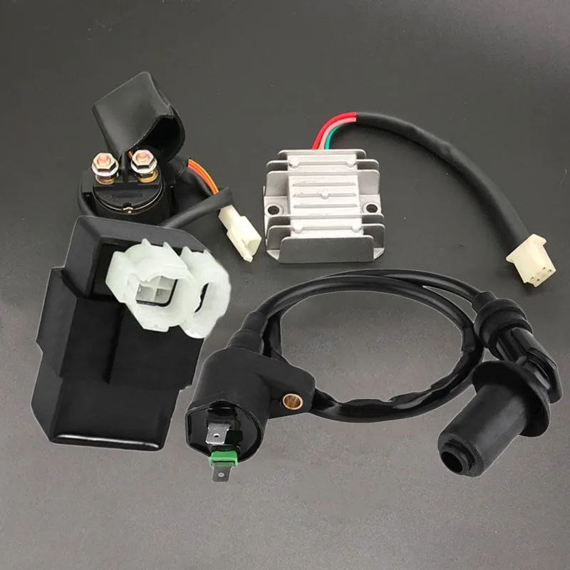 Для 125CC 150CC 200CC Регулятор выпрямителя реле катушка зажигания скутер запасные части