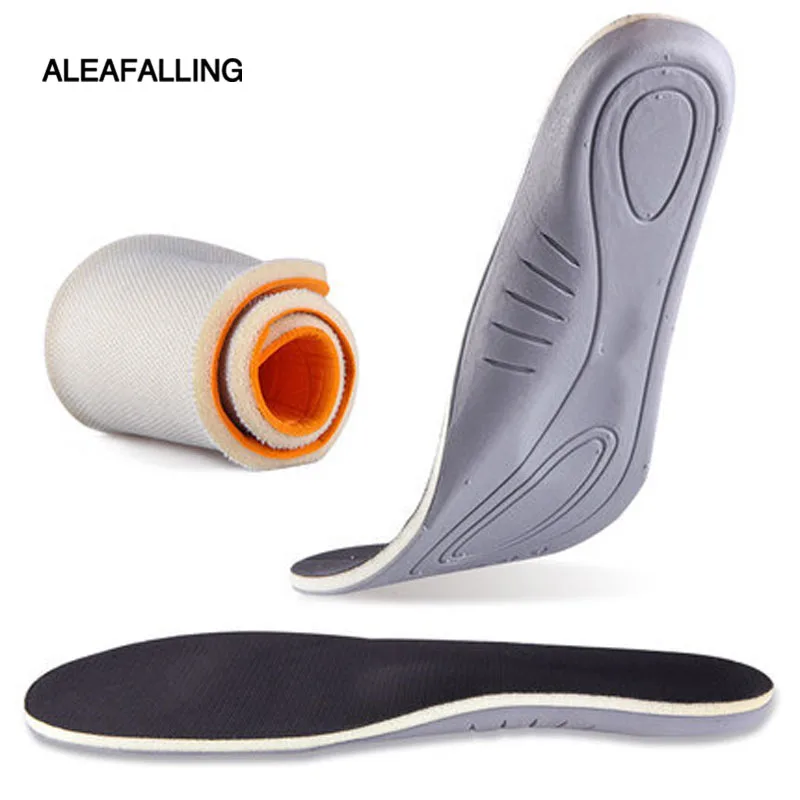 

Aleafalling Unisex Cushioning Sports Insole Breathable Sweat-absorbent U-shaped Heel Cup Non-slip Insole EVA Cotton Insole