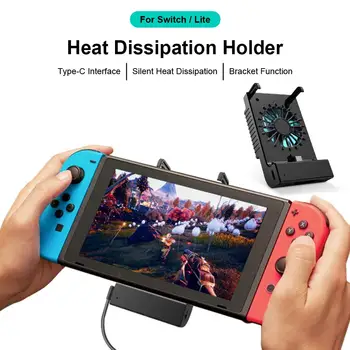

Cooling Holder Game Controller Stand With Cooling Fan Charging Dock Heat Dissipation Holder For NS Switch