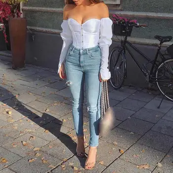 

Solid Off Shoulder Sexy Tops Women Party Club Night Slash Neck Tee Shirt Elegant Strapless Bow Short Tops Mujer