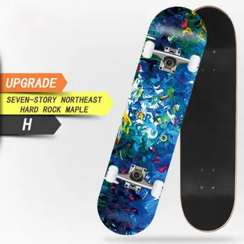 

Skateboard Provides A Complete Retro Double Tilt Skateboard For Children And Beginners